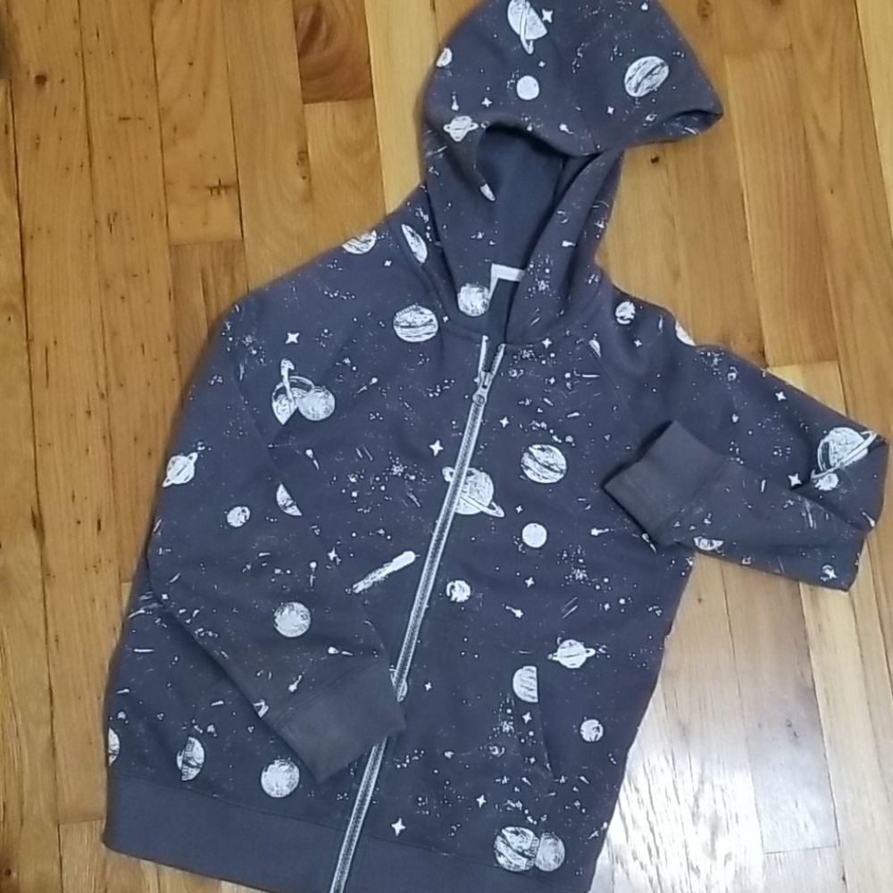 EUC Carters boys space themed hoodie